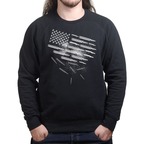 Unisex Bullets and Grenades Flag Sweatshirt