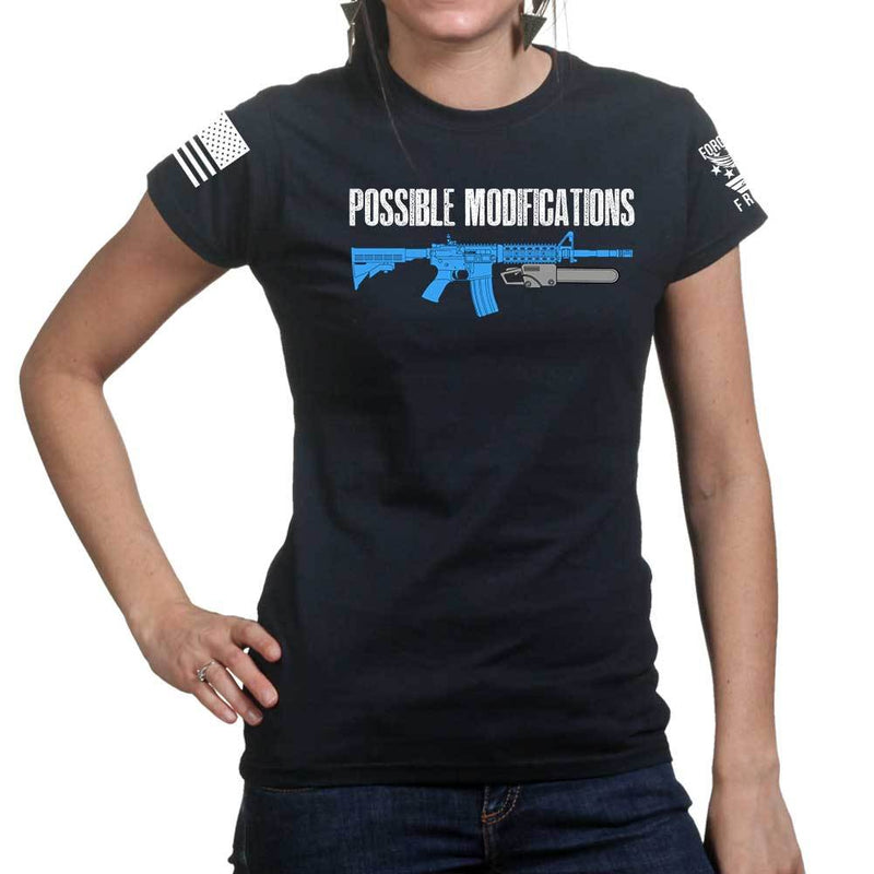 Possible Modifications AR Chainsaw Ladies T-shirt